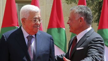 ملك الاردن ورئيس فلسطين 